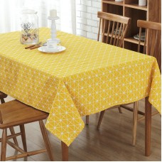 Precio barato amarillo tela estilo moderno mantel ali-08664861